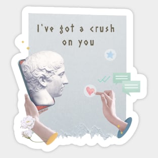 Love Quote Greek God Statue - Aesthetic Sticker